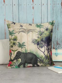 India Circus by Krsnaa Mehta - Manoeuvres In The Nature Blended Taf Silk Cushion Cover