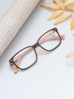 TED SMITH - Full Rim Brown Pillow Eyeglasses Frames for Men-Women (51)