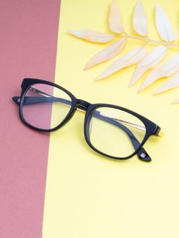 TED SMITH - Full Rim Black Pillow Eyeglasses Frames for Men-Women (51)