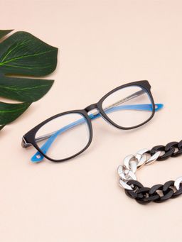 TED SMITH - Full Rim Black Pillow Eyeglasses Frames for Men-Women (51)