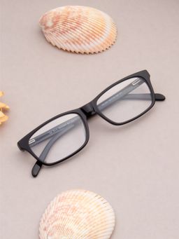 TED SMITH - Full Rim Black Pillow Eyeglasses Frames for Men-Women (52)