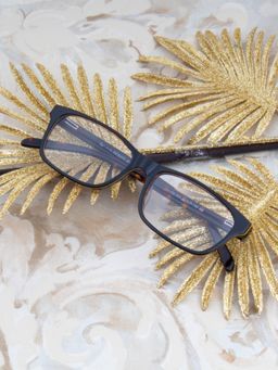 TED SMITH - Full Rim Black Pillow Eyeglasses Frames for Men-Women (52)