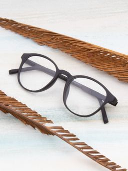 TED SMITH - Full Rim Black Round Eyeglasses Frames for Men-Women (47)