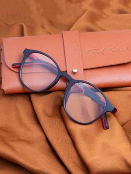 TED SMITH - Full Rim Black Round Eyeglasses Frames for Men-Women (47)