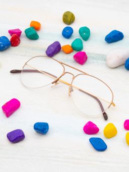 TED SMITH - Half Rim Brown Pilot Eyeglasses Frames for Men-Women (56)