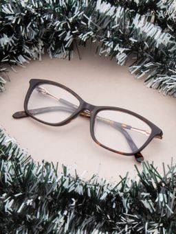 TED SMITH - Full Rim Brown Cat Eye Eyeglasses Frames for Women (51)