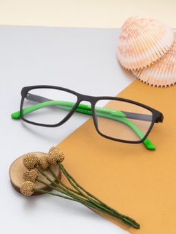 TED SMITH - Full Rim Black Pillow Eyeglasses Frames for Men-Women (53)