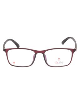 TED SMITH - Full Rim Brown Rectangle Eyeglasses Frames for Men-Women (52)