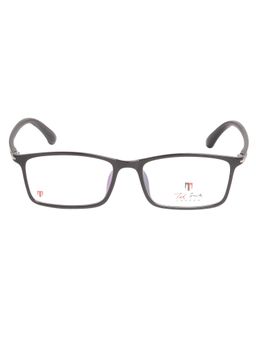 TED SMITH - Full Rim Black Rectangle Eyeglasses Frames for Men-Women (50)