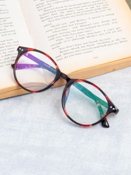 TED SMITH - Full Rim Red Round Eyeglasses Frames for Men-Women (52)