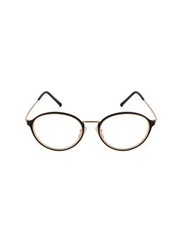 TED SMITH - Full Rim Gold Round Eyeglasses Frames for Men-Women (49)