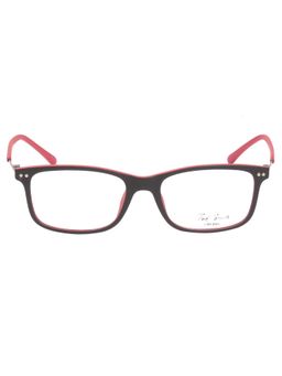 TED SMITH - Full Rim Black Rectangle Eyeglasses Frames for Men-Women (53)