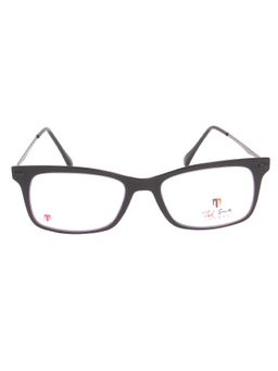 TED SMITH - Full Rim Black Rectangle Eyeglasses Frames for Men-Women (50)