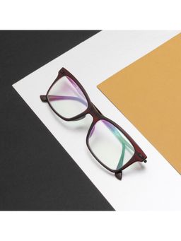 TED SMITH - Full Rim Brown Rectangle Eyeglasses Frames for Men-Women (50)