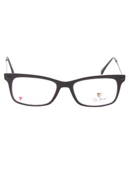 TED SMITH - Full Rim Black Rectangle Eyeglasses Frames for Men-Women (50)