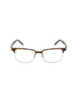 TED SMITH - Half Rim Brown Rectangle Eyeglasses Frames for Men-Women (49)