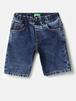 United Colors of Benetton - Regular Fit Mid Rise Denim Shorts