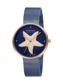 Strand by Obaku - Starfish Ocean Blue Dial Quartz Watch For Women (S700LHVLML-DSF)