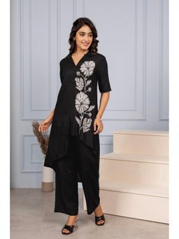 Autumnlane - Tushki Charcoal Elegant Co-Ord (Set of 2)