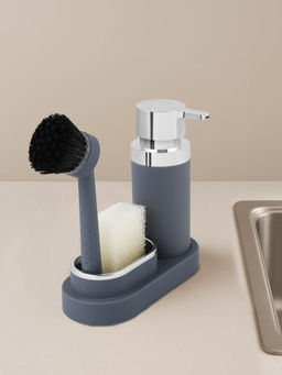 OBSESSIONS - Pvc Solid Soap Dispenser-Grey Silver