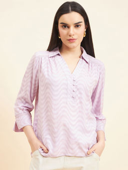 Gipsy - Women Cotton Lavender Top