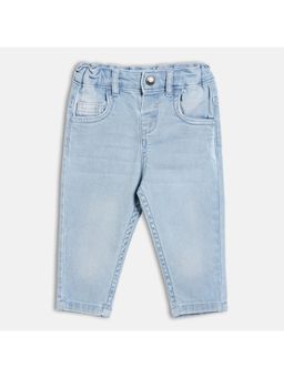 MINI KLUB - Blue Cotton Solid Jeans