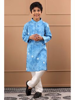 Hatheli - Boys Cotton Sustainable Hand Dyed Bandhani Kurta