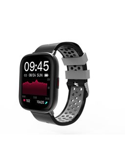 FCUK - Fit Pro Full Touch Smartwatch Color-Grey with Sleek Design Metal Body, 8 Sport Modes,FCUK009H