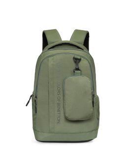United Colors of Benetton - Unisex Laptop Backpack Apex With Detachable Pouch - Olive
