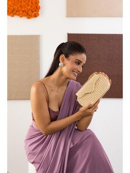 THE GUSTO - Blaze Textured Clutch Bag - Gold (S)