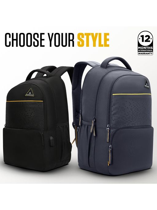 Buy Aristocrat Knockout Plus Black 17 Inch Compatible Laptop Backpack Online