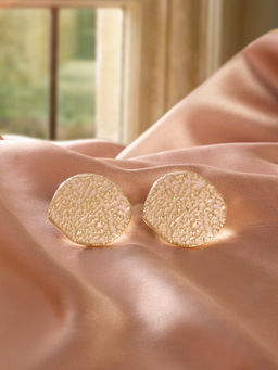 Zaveri Pearls - Pink Enamelling Contemporary Statement Studs Earring-ZPFK2187