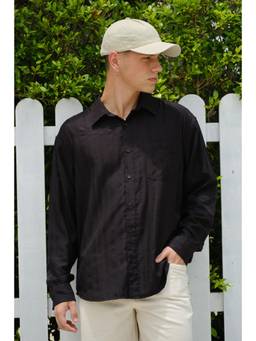 Bonkers Corner - Men Black Stripes Full Sleeves Shirt
