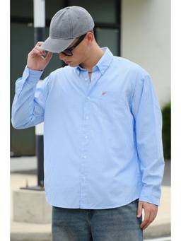 Bonkers Corner - Men Blue Checks Printed Full Sleeves Shirt