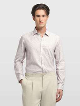 Arrow - Men Light Purple Dobby Paisley Printed Shirt