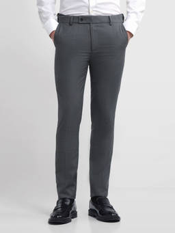 Arrow - Men Grey Jackson Super Slim Fit Twill Trouser