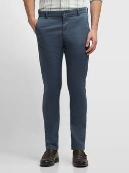 Arrow Sports - Men Blue Bronson Slim Fit Trouser
