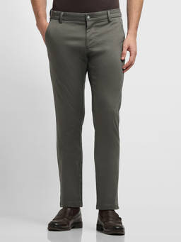 Arrow Sports - Men Olive Bronson Slim Fit Trouser