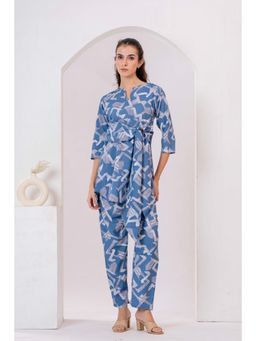 Gahan - Women Blue Printed Co-Ord Set