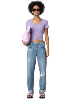 ONLY - Women Casual Purple T-Shirt