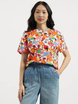 United Colors of Benetton - Women Multi-Color Printed T-Shirt