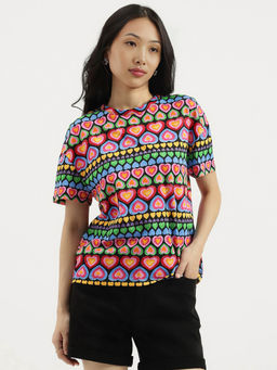 United Colors of Benetton - Women Multi-Color Printed T-Shirt