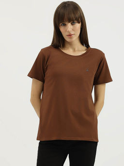 United Colors of Benetton - Women Brown Solid T-Shirt