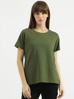 United Colors of Benetton - Women Green Solid T-Shirt