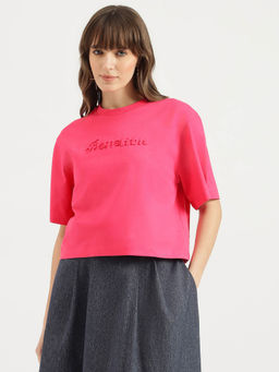 United Colors of Benetton - Women Pink Solid T-Shirt