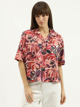 United Colors of Benetton - Women Red Floral Shirt