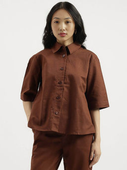 United Colors of Benetton - Women Brown Solid Shirt
