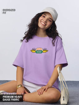 The Souled Store - Women Lavender Embroidered T-Shirt