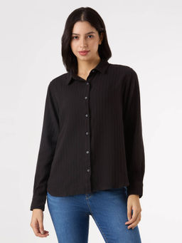 Pepe Jeans - Women Black Solid Shirt