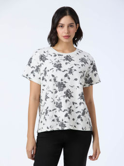 Pepe Jeans - Women White Floral T-Shirt